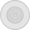 Ekena Millwork Standard Grayson Bullseye Rosette with Beveled Edge, 6"W x 6"H x 1/2"P ROSP060X060X050GRY03 - alternate 3